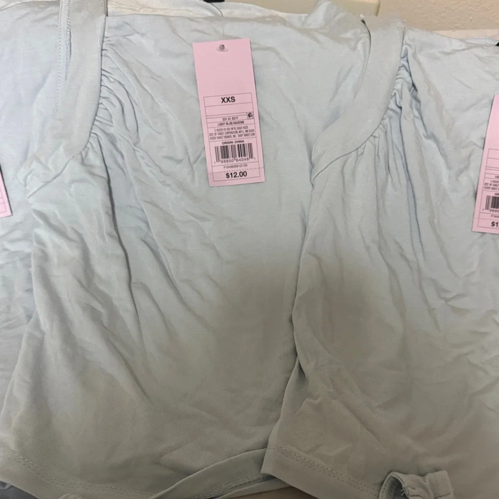 wild fable Light Blue Girls' Tank Top (Set of 4